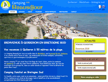 Tablet Screenshot of campingbeausejour.com